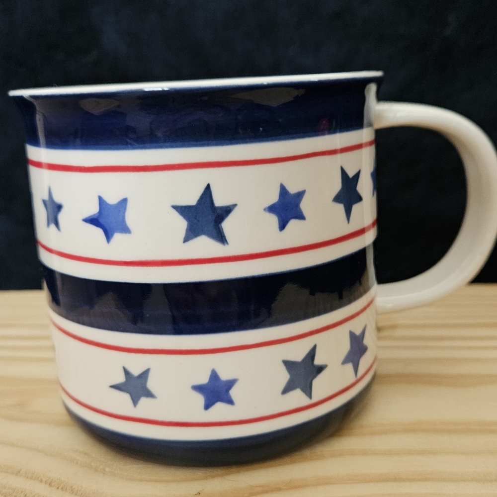 Large Patriotic Star Mug